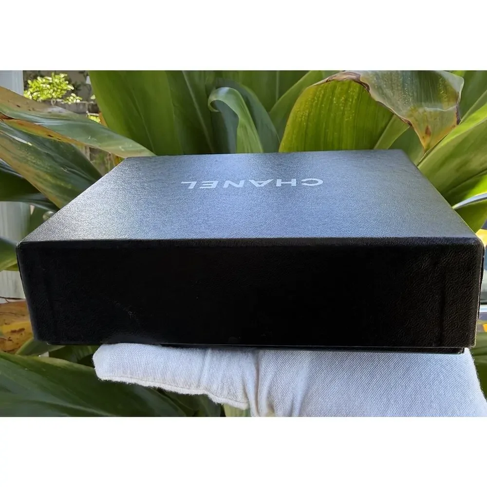 Chanel Empty Black Small Wallet Box 6.5
